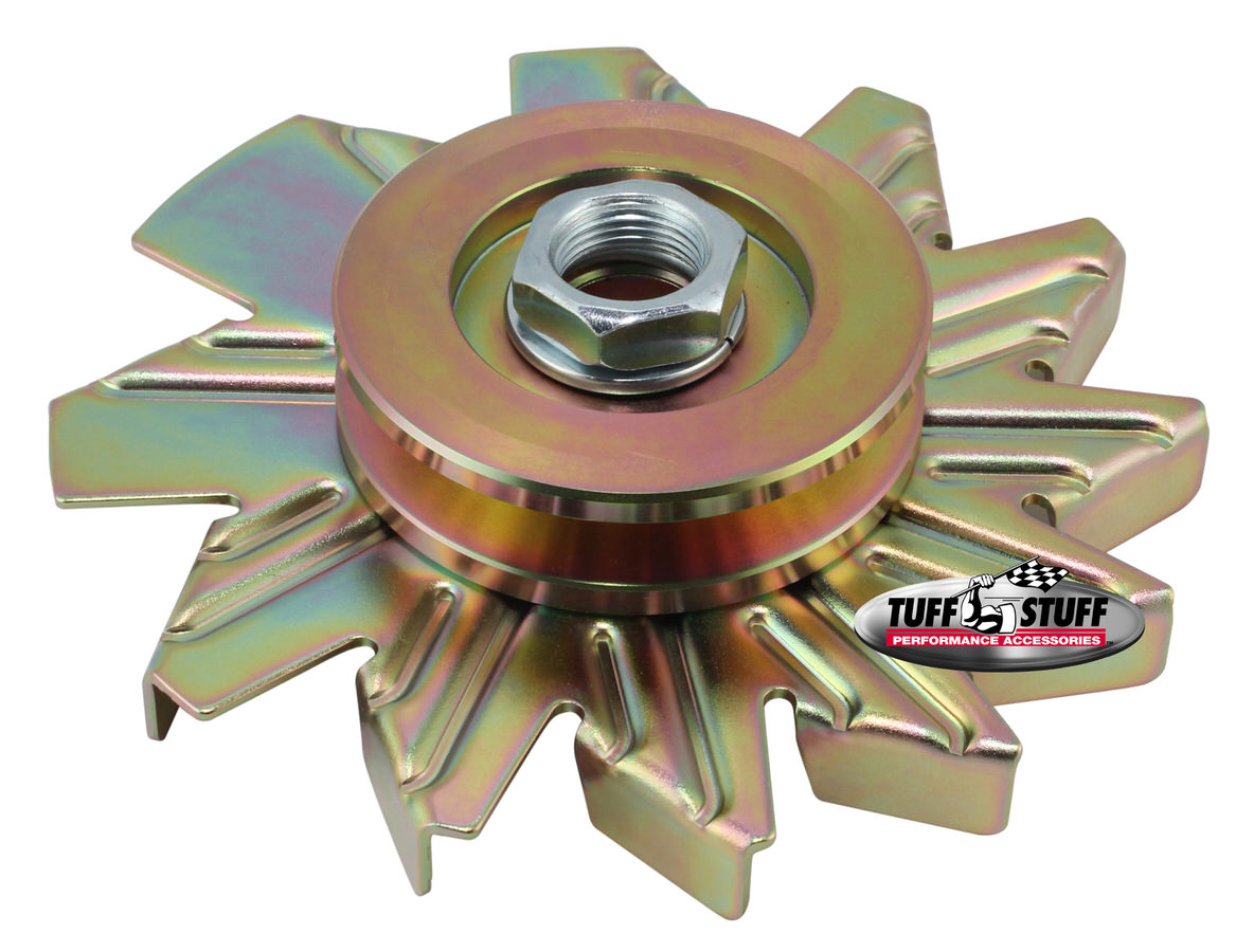 7600AD Alternator Gold Zinc Fan & Pulley Combo