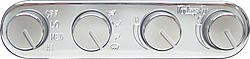 491200-RUA Gen II Streamline 4-Knob Control Panel, Polished