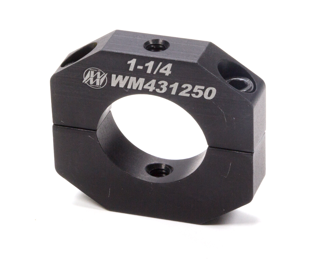 WM431250 1.25 in. 0.25 in. - 20 Thread Holes Aluminum Accessory Clamp