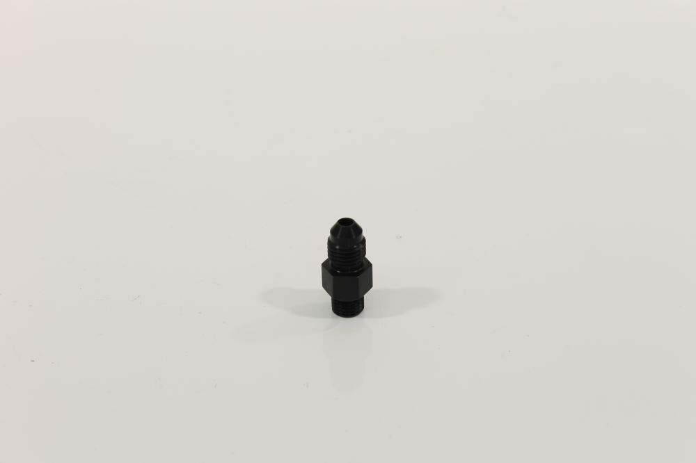 KSM6002A 3 AN ORB 4 AN JIC Straight Fitting, Aluminum - Clear Anodize