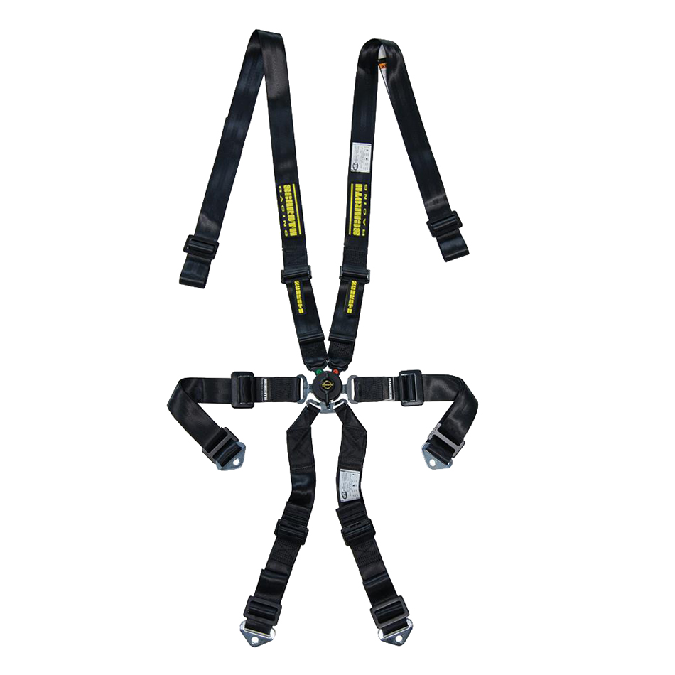 SR91152PDO-6 Profi 2x2 Pull-Down Lap6-Point Harness Set, Black