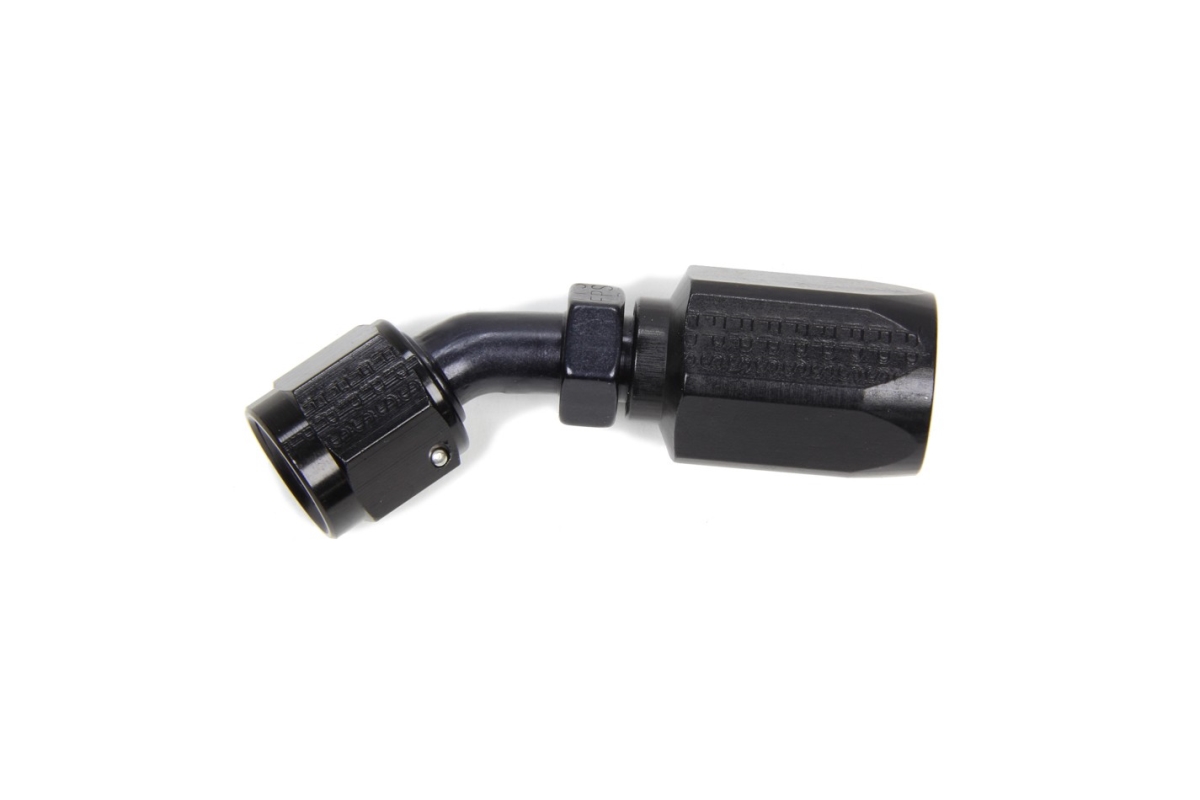 254606 No.6 x 45 deg Aluminium Hose Fitting with Power Steering