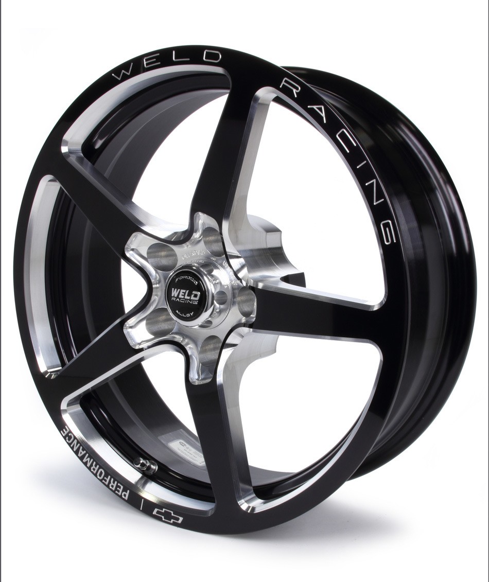 88B-1806N-GM 18 x 6 in. Aluminium Star Front & Rear Wheel