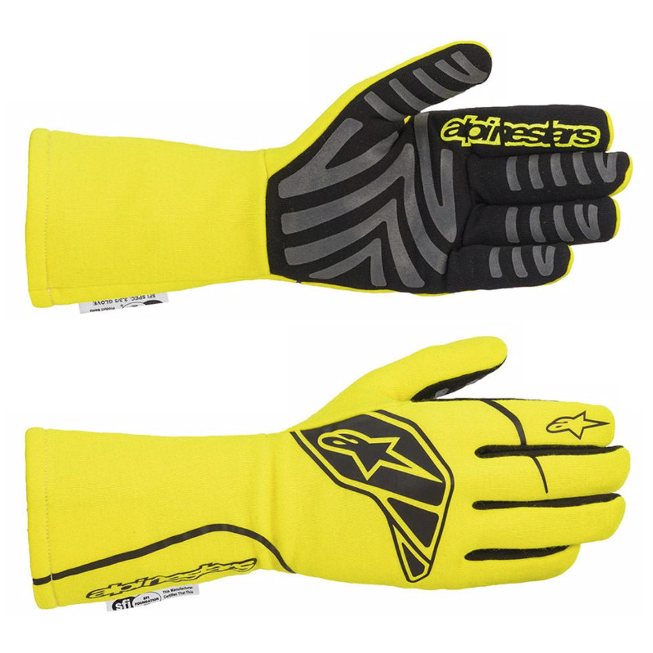 Picture of Alpinestars USA ALP3551620-551-M Tech-1 Start Gloves&#44; Yellow Fluo - Medium
