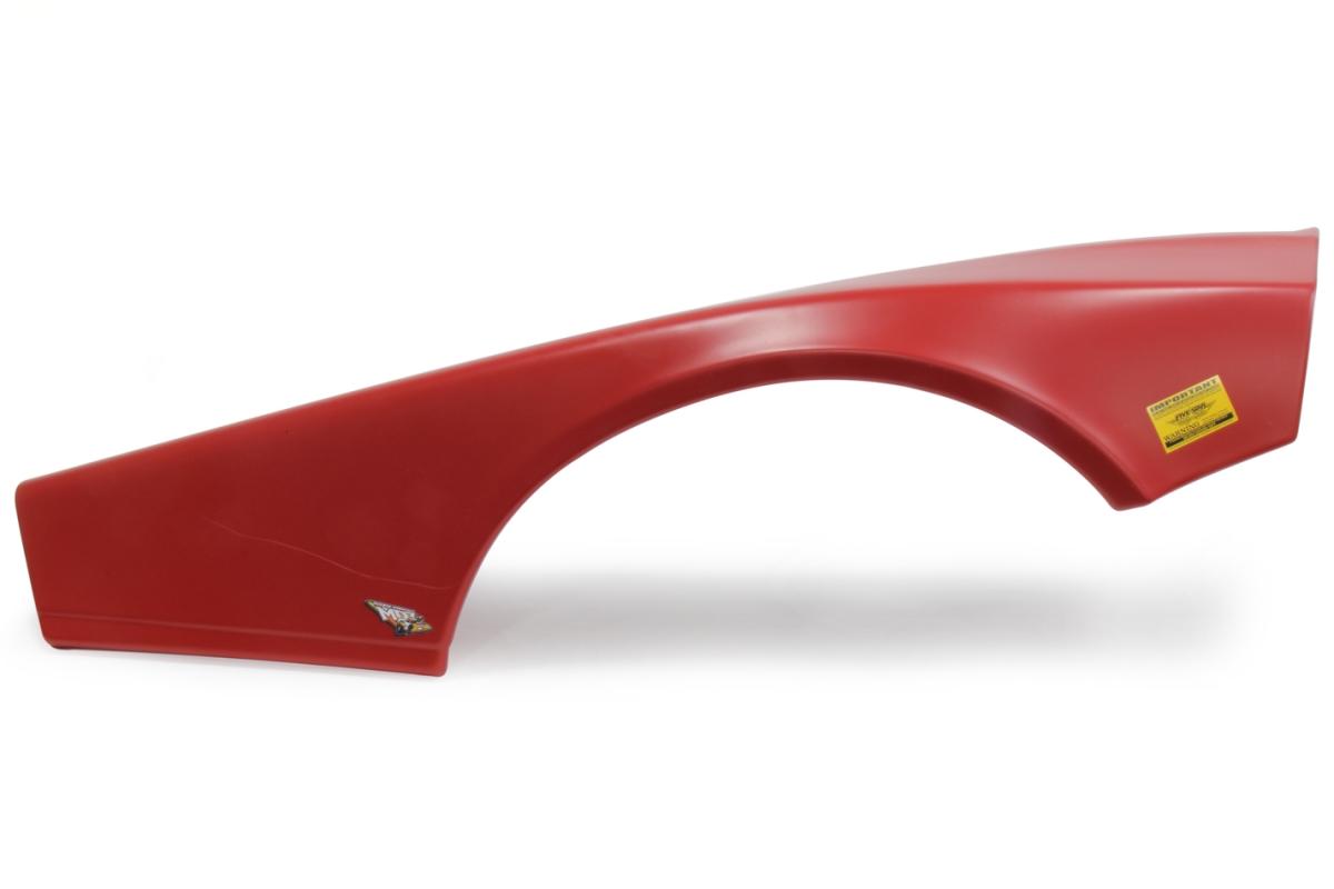 MD3 Half Passenger Plastic Right Side Fender - Red
