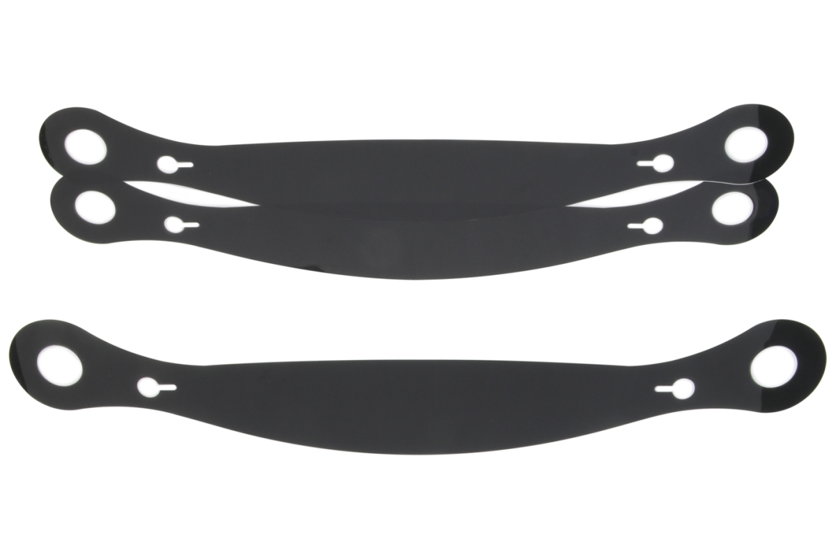 4 mm Thick Xstack Tear Off Helmet Shield with Straight Plastic Simpson, Smoke - Set of 3