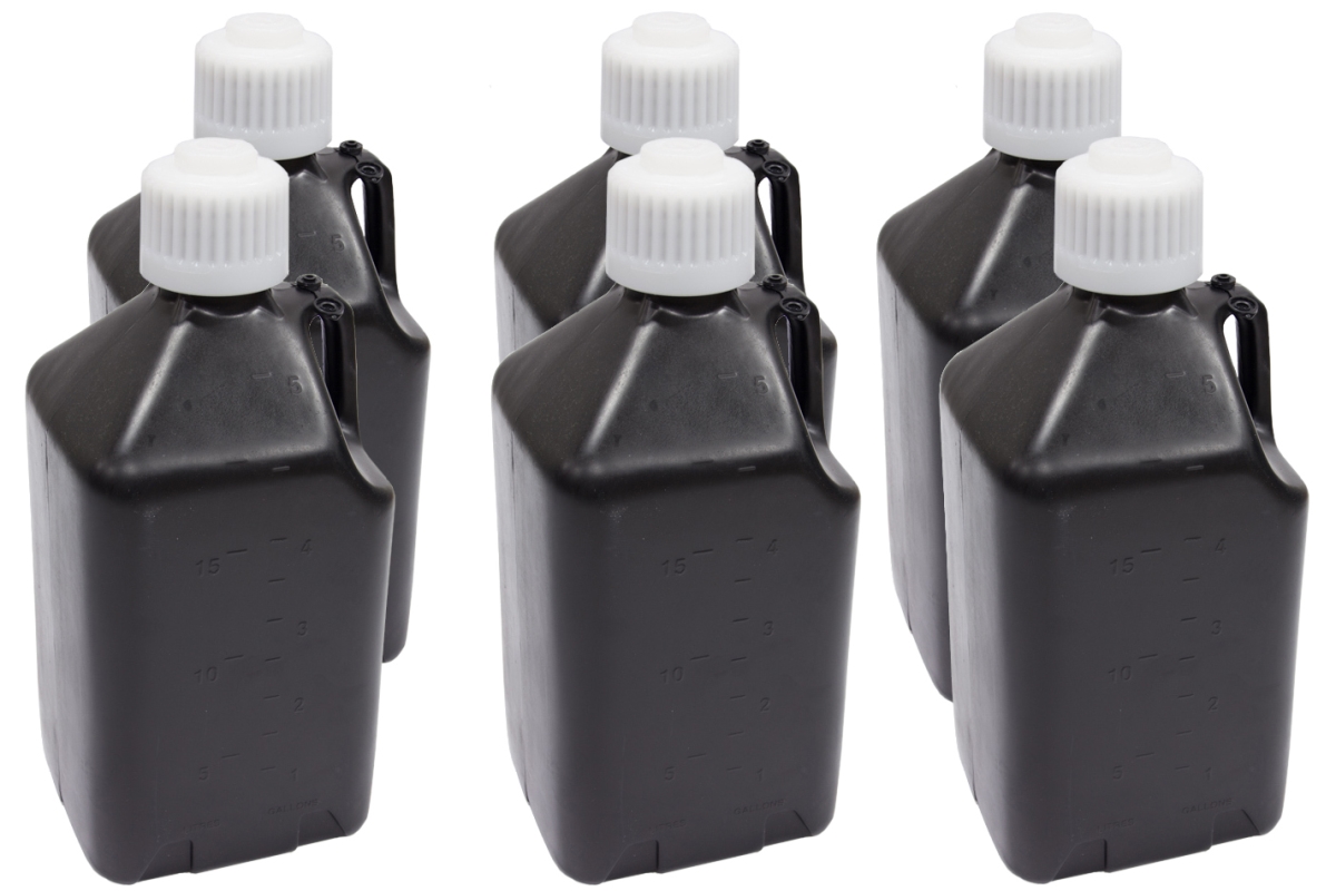 5 Gallon Utility Jug Black - Case of 6