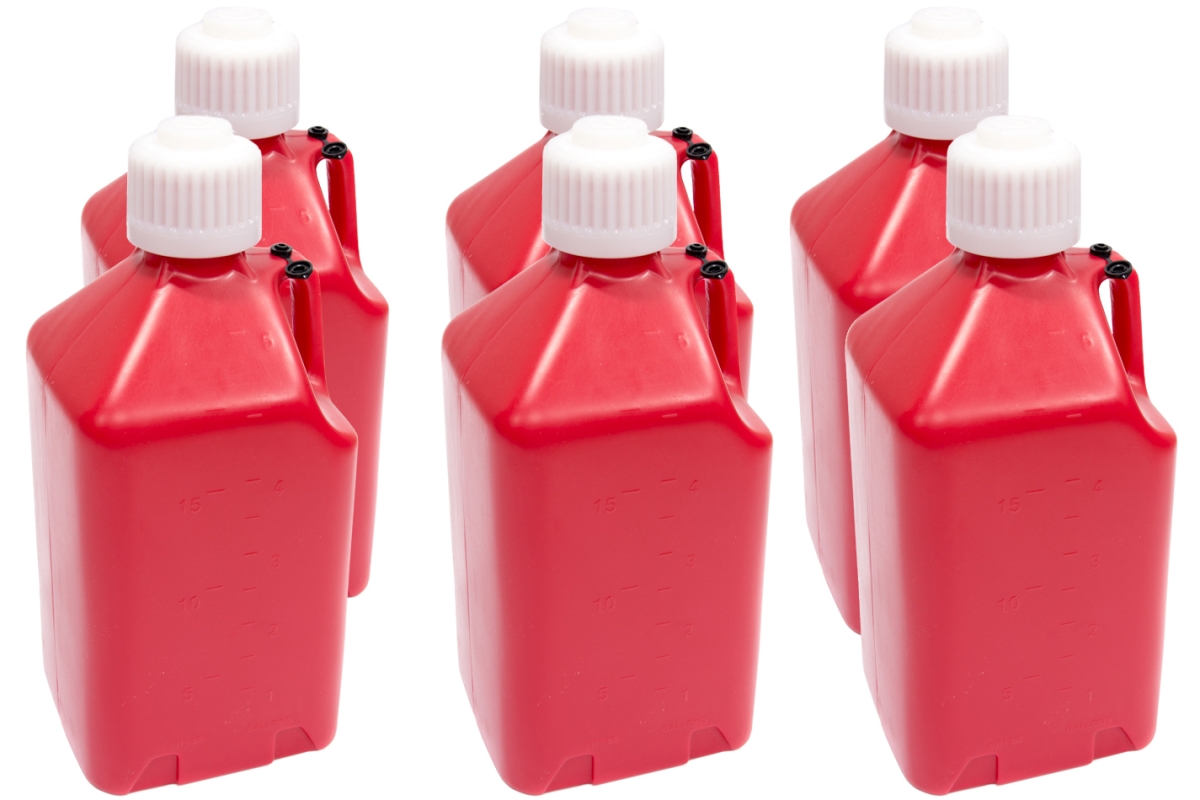 5 gal Utility Jug, Red - Case of 6
