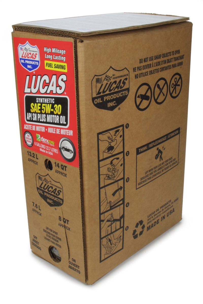 6 gal 5W30 Bag Fuel Saving Motor Synthetic Oil