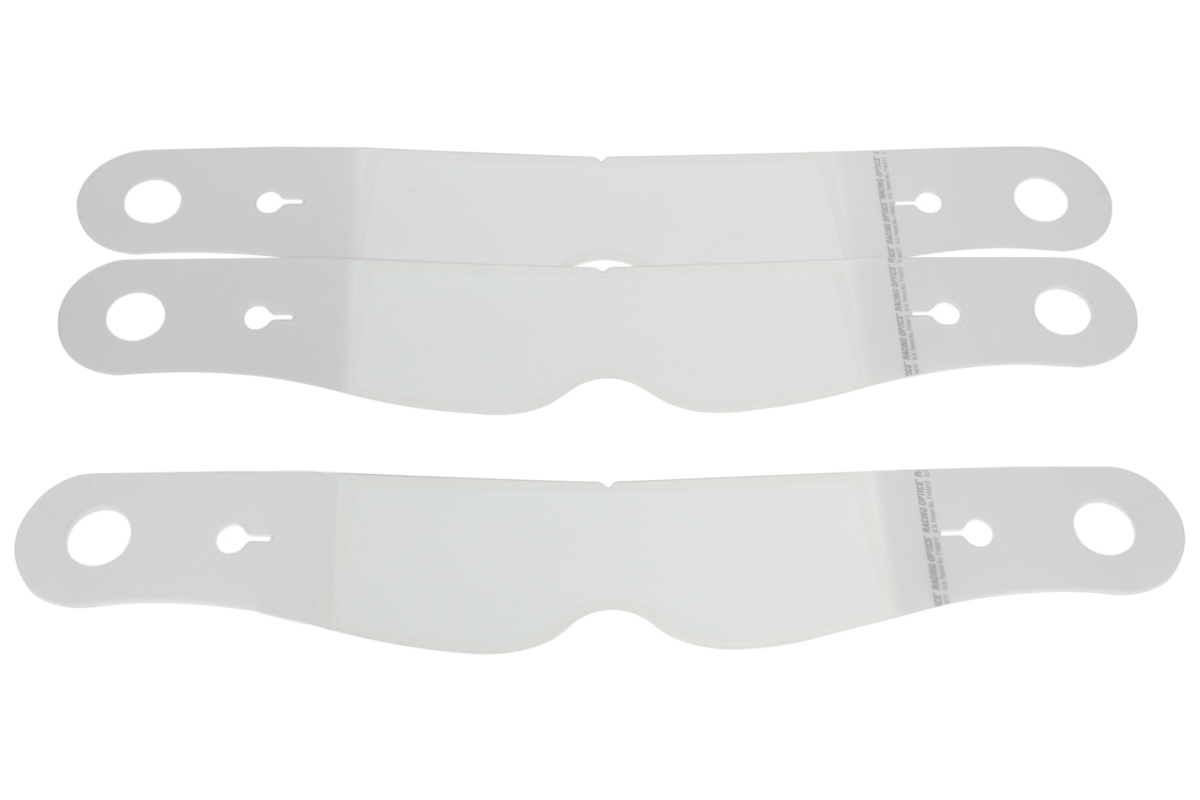 ROP10204CP 2 mm Thick Perimeter Seal Tear Off Helmet Shield with Plastic Simpson, Clear - Set of 30