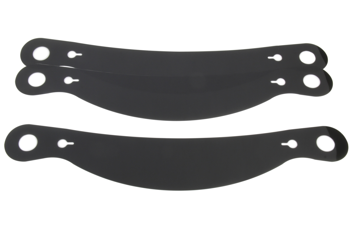 ROP10209S 4 mm Thick Xstack Tear Off Helmet Shield with Plastic Simpson, Smoke - Set of 3