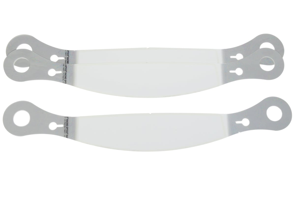 2 mm Thick Perimeter Seal Tear Off Helmet Shield with Straight Plastic Simpson, Clear - Set of 30