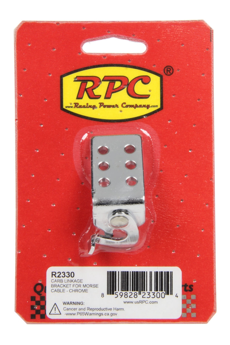 RPCR2330 Carb Linkage Bracket Morse Cable, Chrome