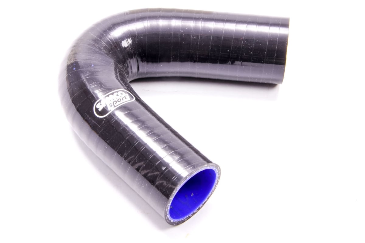 SAME13538BLACK 1.5 in. ID 135 deg Tubing Elbow with 4 mm Thick Wall Silicone, Black