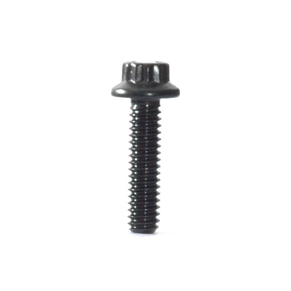 0.25-20 x 1 in. Thread 12 Point Head Steel Bolt, Black Oxide