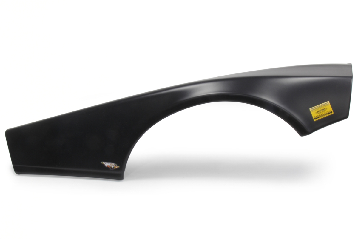 MD3 Half Passenger Plastic Right Side Fender - Black