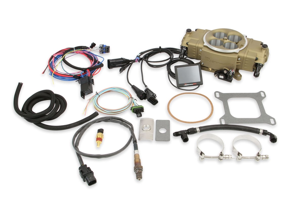 Sniper Stealth EFI Fuel Injection with Throttle Body Square Bore, Gold