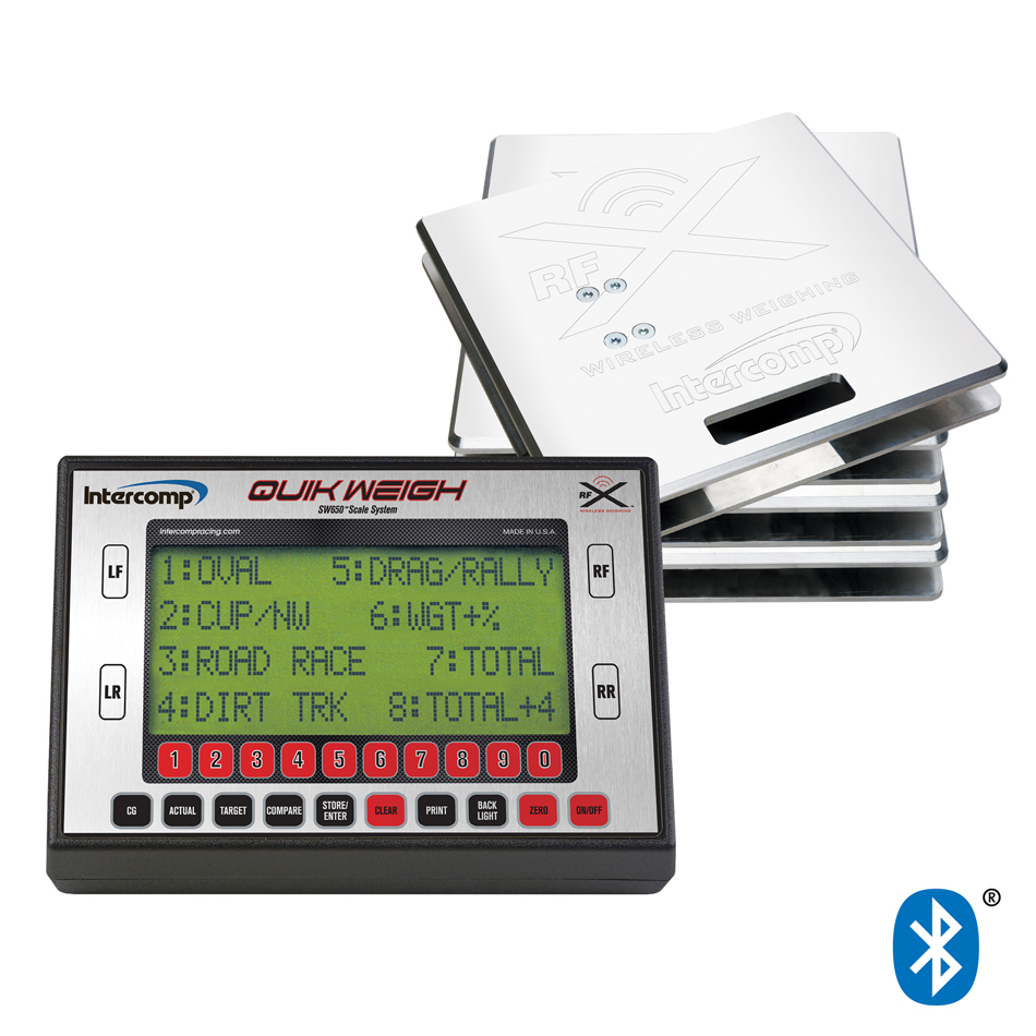 15 in. Square SW650 Electric Vehicle Scale System with Bluetooth & Wireless, Natural - 1500 lbs