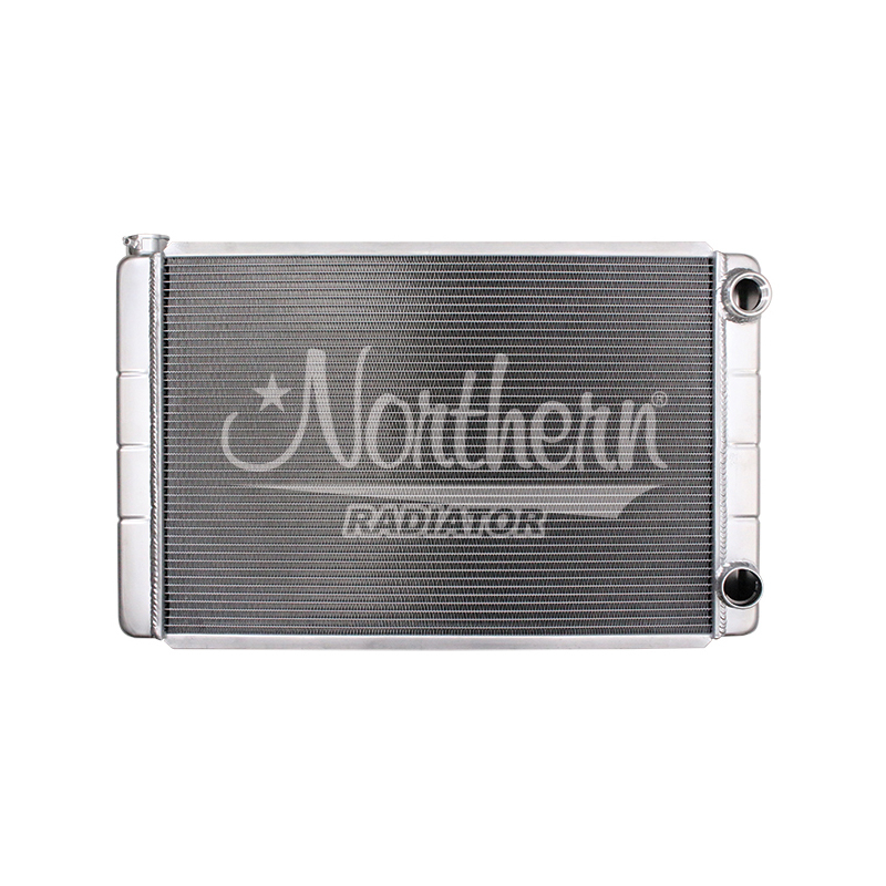 NRA204124 31 x 19 x 3.125 in. Race Pro Dual Pass Passenger Side Inlet & Outlet Radiator - Natural