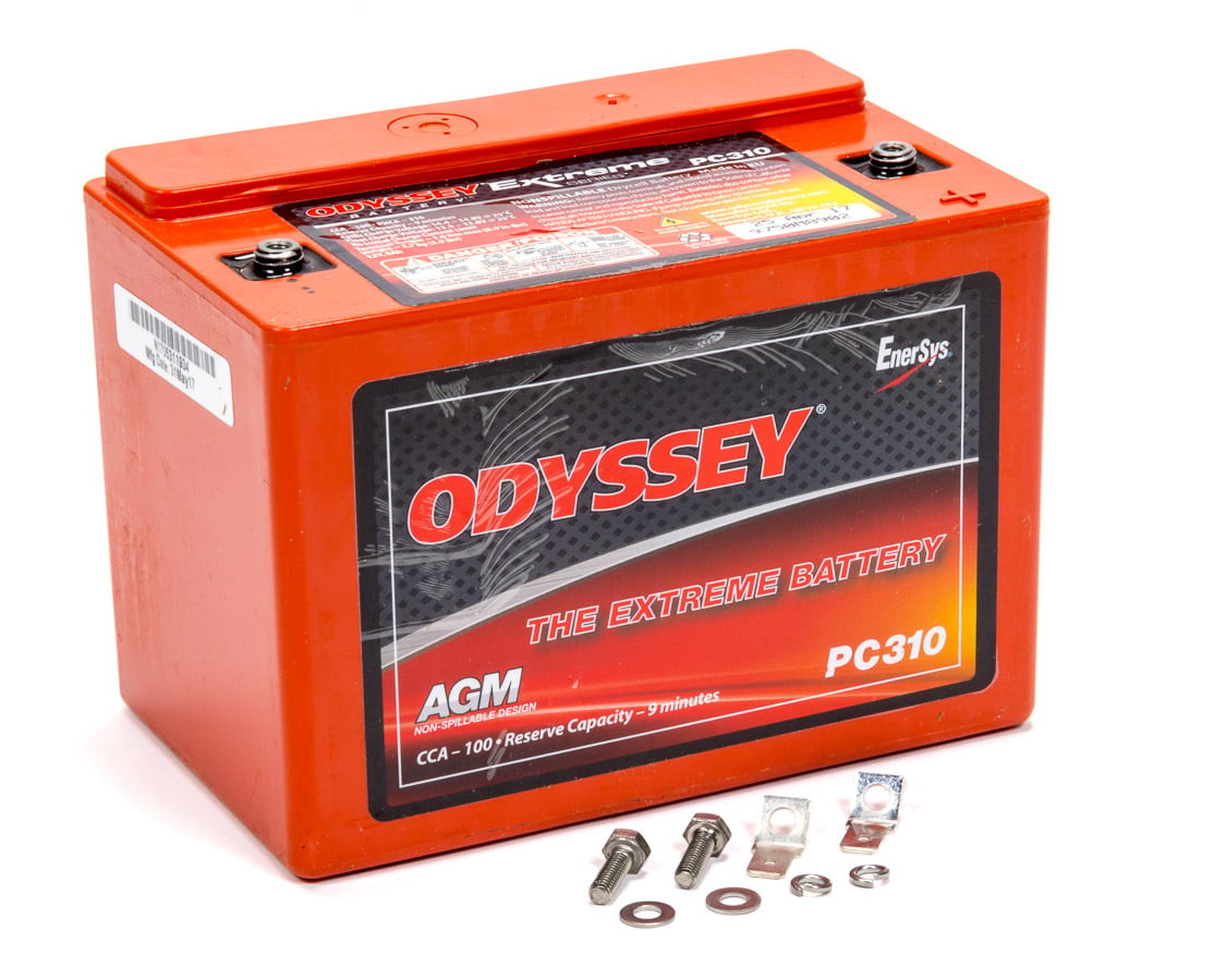 ODYPC310 12V AGM Extreme Series Battery with 155 Cranking Amp & Threaded Top Terminals - 5.43 x 3.98 x 3.39 in.