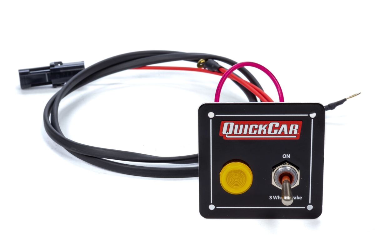 QRP50-035 3-Wheel Brake Panel with Light - Black