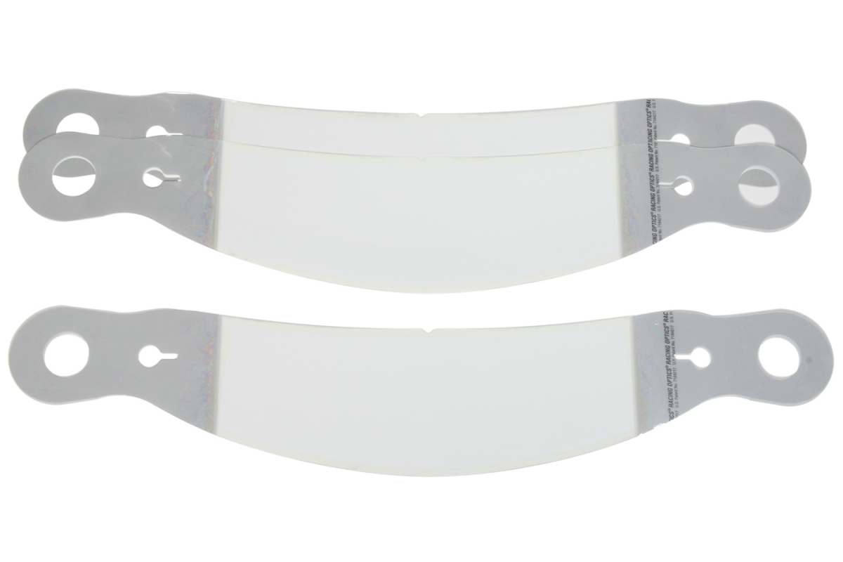 ROP10209CP 2 mm Thick Perimeter Seal Tear Off Helmet Shield with Curved Plastic Simpson, Clear - Set of 30
