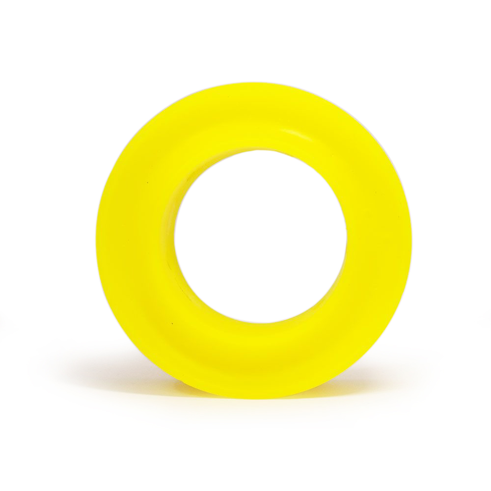 2.5 x 0.75 in. Coil Space Spring Rubber for 80 Durometer, Yellow
