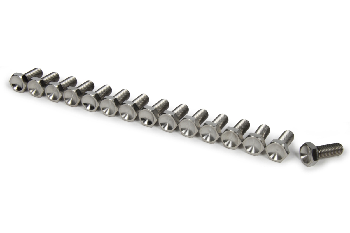 TIP1015 0.312-24 in. Thread x 1 in. Long Wheel Center Bolt Hex Head Kit, Natural - Set of 15