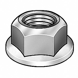 AGN12-5CL 0.312-24 in. Large Flange Header Nut