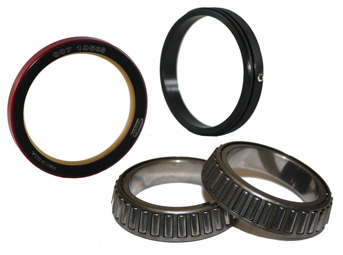 2.5 in. Inner & Outer Wheel Bearing Kit for Seal & Spacer Pin 5x5 Hubs