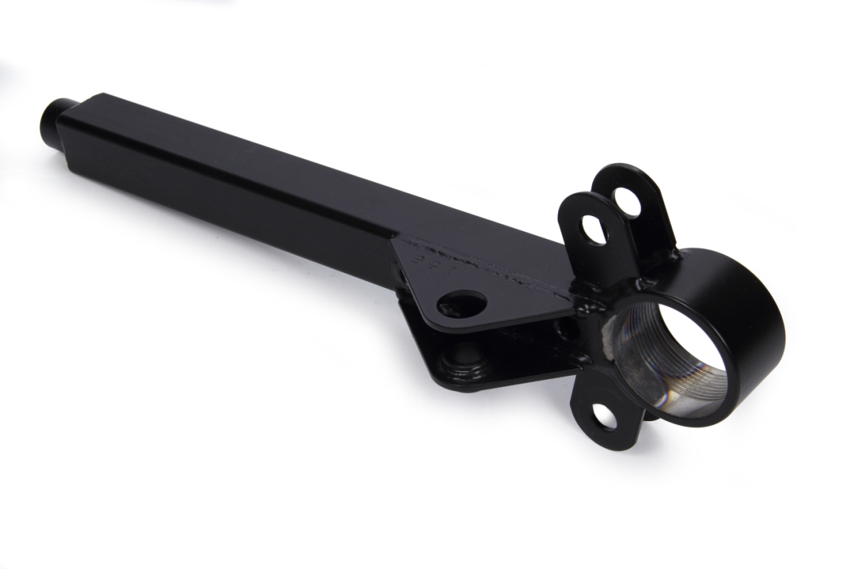 HOW229615 15.60 in. Universal Long Lower Tubular Strut Style Control Arm with Steel Screw-In Ball Joint - Black Powder Coat