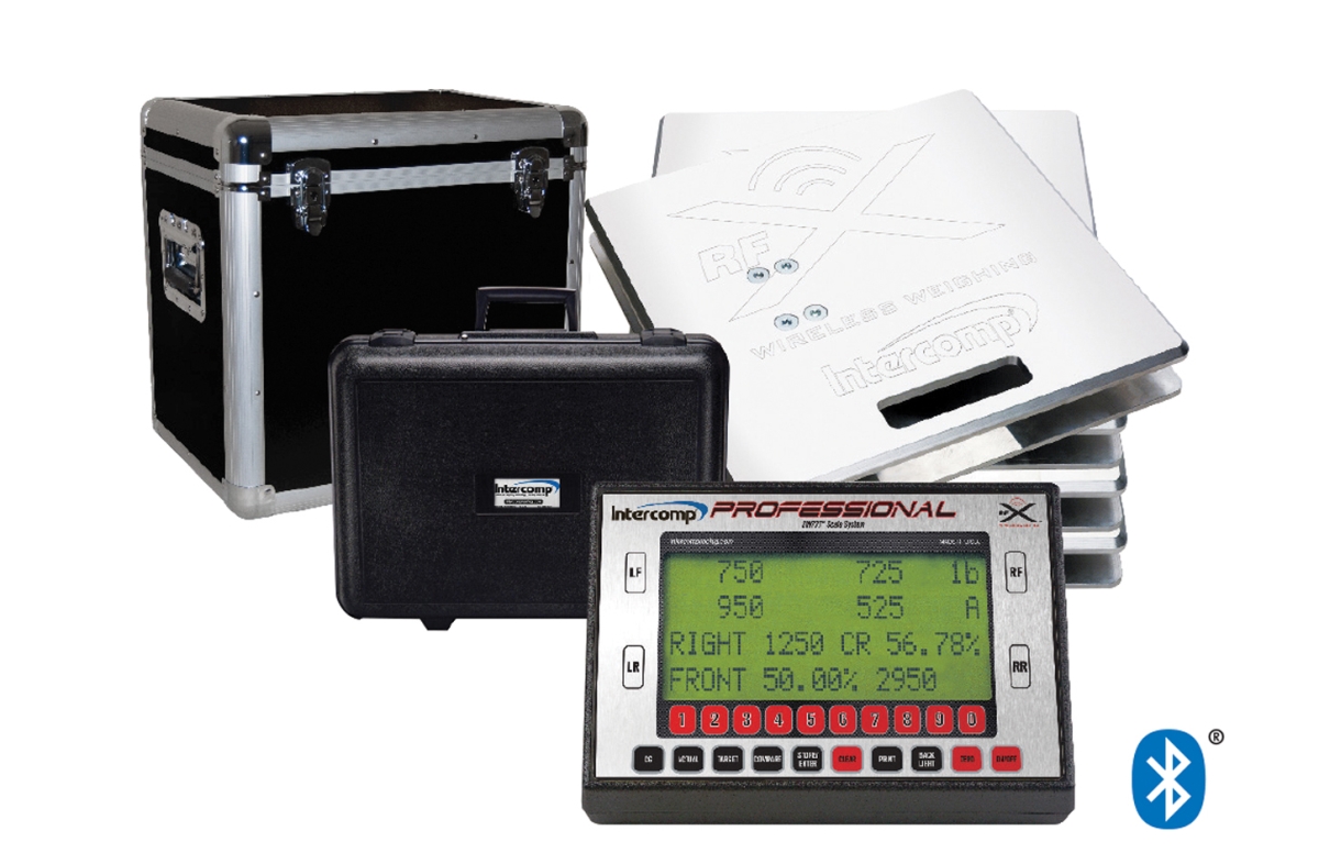 15 in. Square SW777 Electric Vehicle Scale with Bluetooth & Wireless, Natural - 1500 lbs
