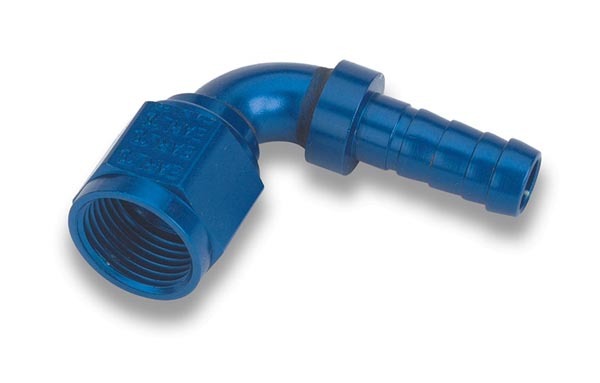 EAR709106ERL No.6 90 deg Auto-Mate Fitting Hose End, Blue