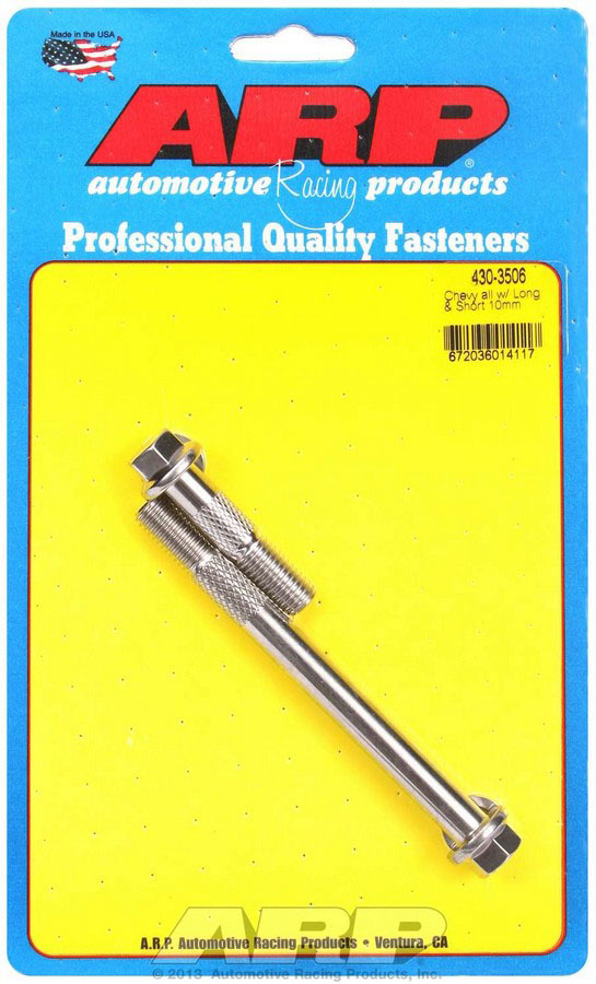 430-3506 1.775 x 4.470 in. 6-Point Long Hex Head Starter Bolt Kit for GM Ford - Polished