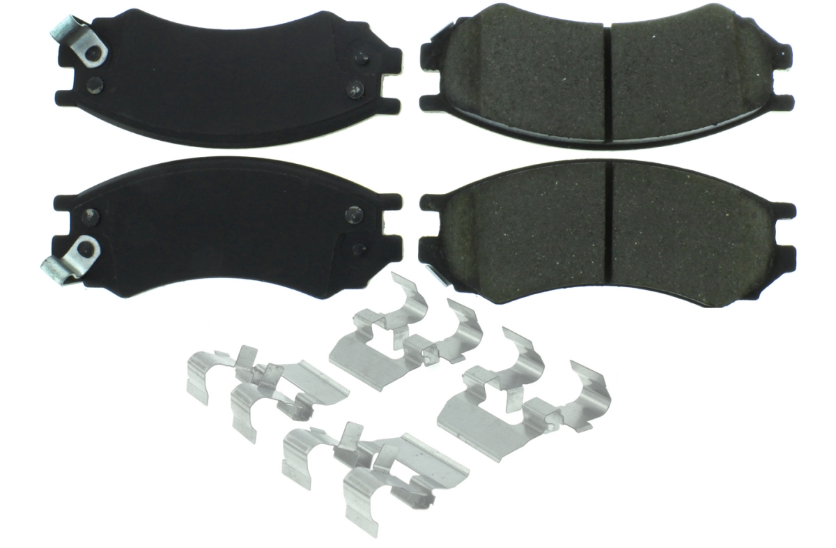 Posi-Quiet Semi-Metallic Brake Pads - Front - Set of 4 - Includes Hardware