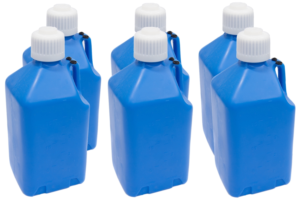 SCR2000B-CASE 5 gal Utility Jug, Blue - Case of 6