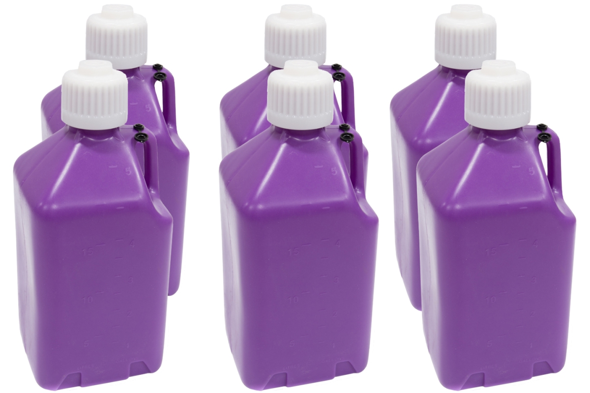 5 gal Utility Jug, Purple - Case of 6