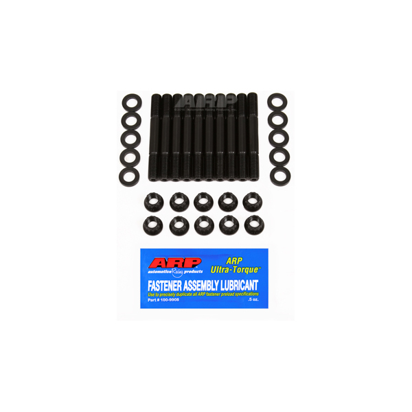 203-5404 12 Point Nuts 2-Bolt Mains Main Stud Kit for Ford Toyota - Black Oxide