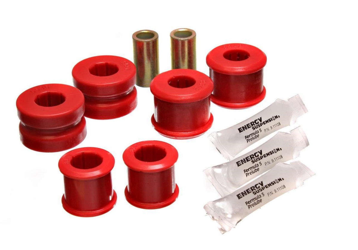 Hyper-Flex Rear Sway Polyurethane Bar Bushing Kit for 2005-2009 Ford Mustang, Red