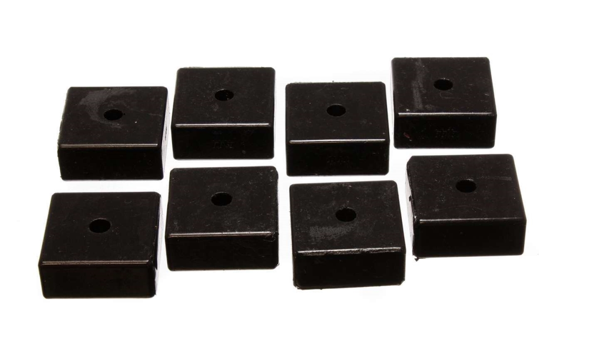 2.625 x 0.375 x 16 in. Leaf Spring Polyurethane Pad Bushing Kit, Black