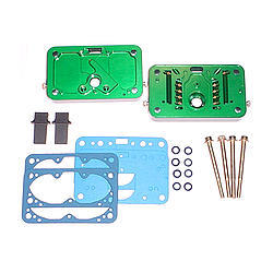 E85 Metering Block with Primary & Secondary Holley 4150 Quick Fuel Carburetor, Green Anodize