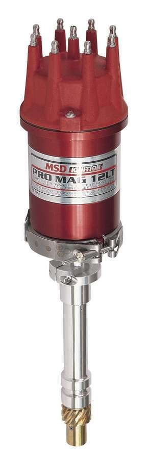 MSD Ignition MSD7908 26 deg Spark Pro 12 LT Magneto Magnetic Pickup with 40000V HEI Style Terminal for Chevy Ford V8 - Red