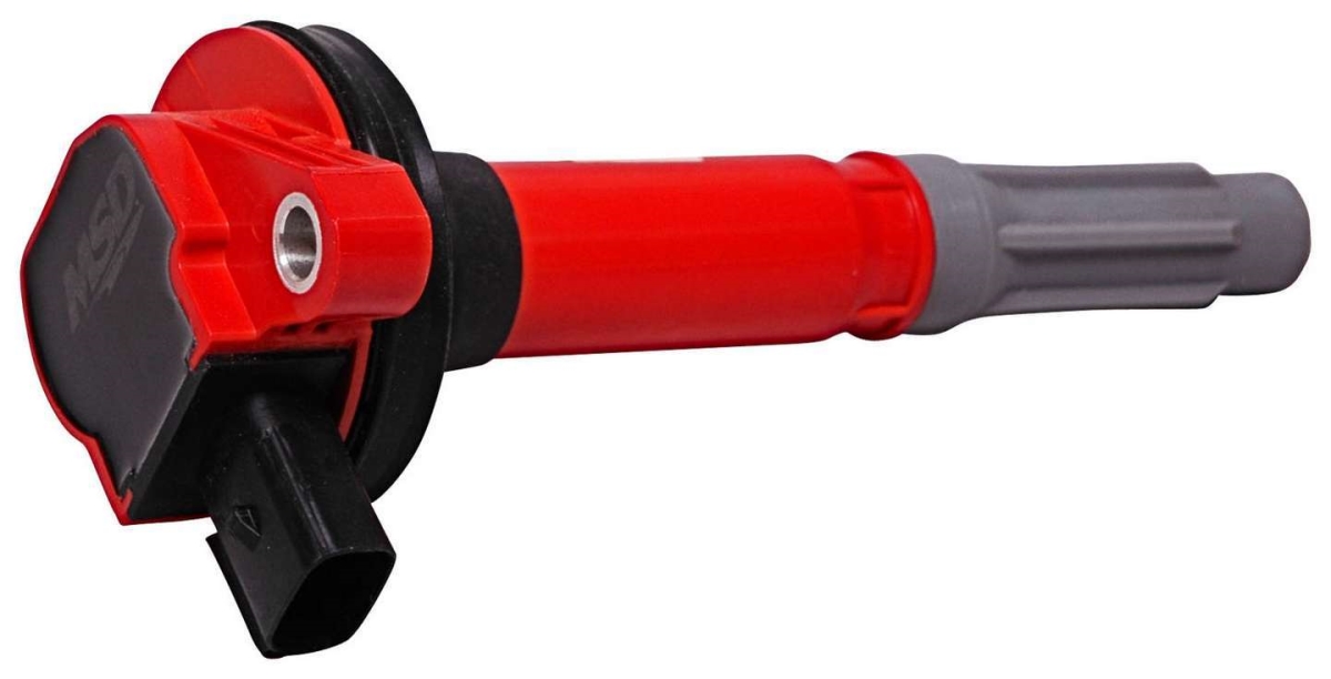 MSD Ignition MSD8248 Blaster Coil-On-Plug Ignition Coil Pack for 2011 Ford Coyote - Black & Red