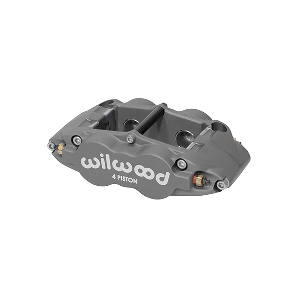 Superlite Driver Side 4 Piston Brake Caliper with 5.98 in. Radial Mount, Grey Anodize