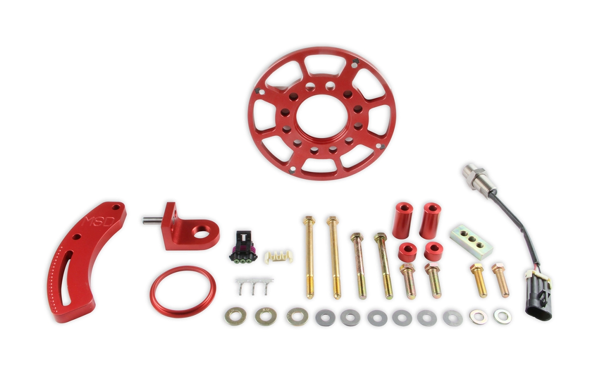 MSD Ignition MSD86401 6.562 in. Balancer Crank Trigger Kit with Hall Effect Sensor for Small Block Ford