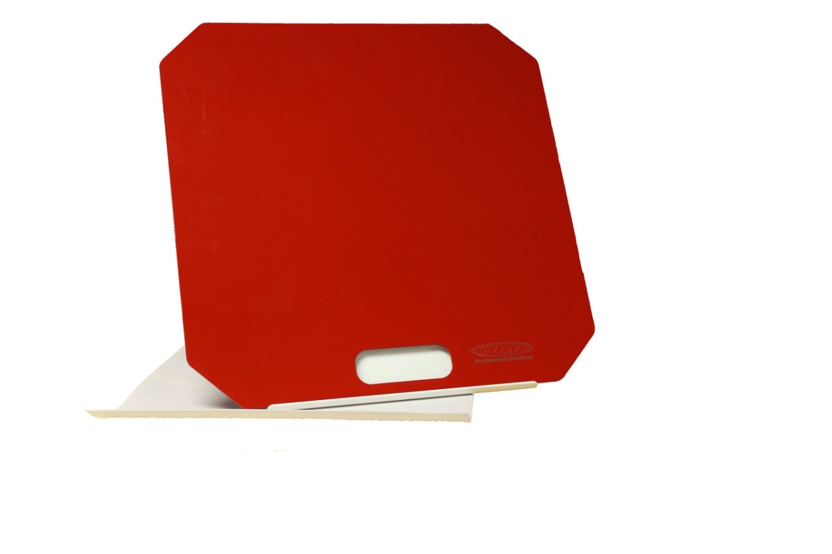 Aluminum Turn Plate, Red - Set of 4