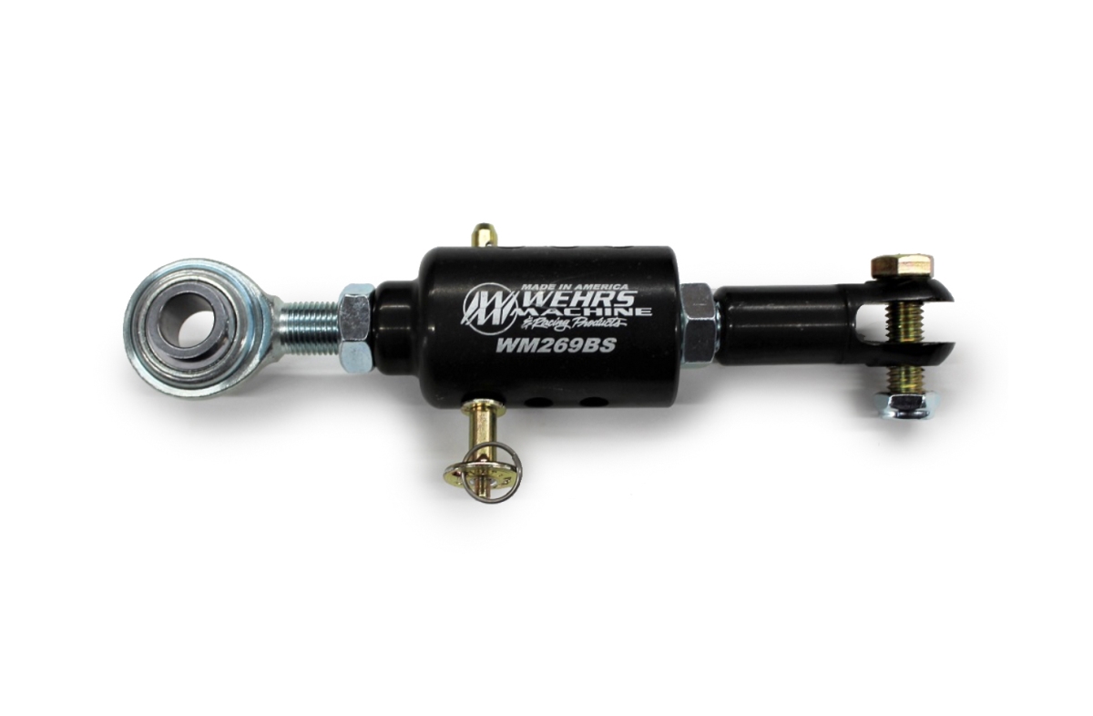 WEHWM269BS Quick Adjustable Bolt-In Suspension Limiter Chain Mount - Black Powder Coat
