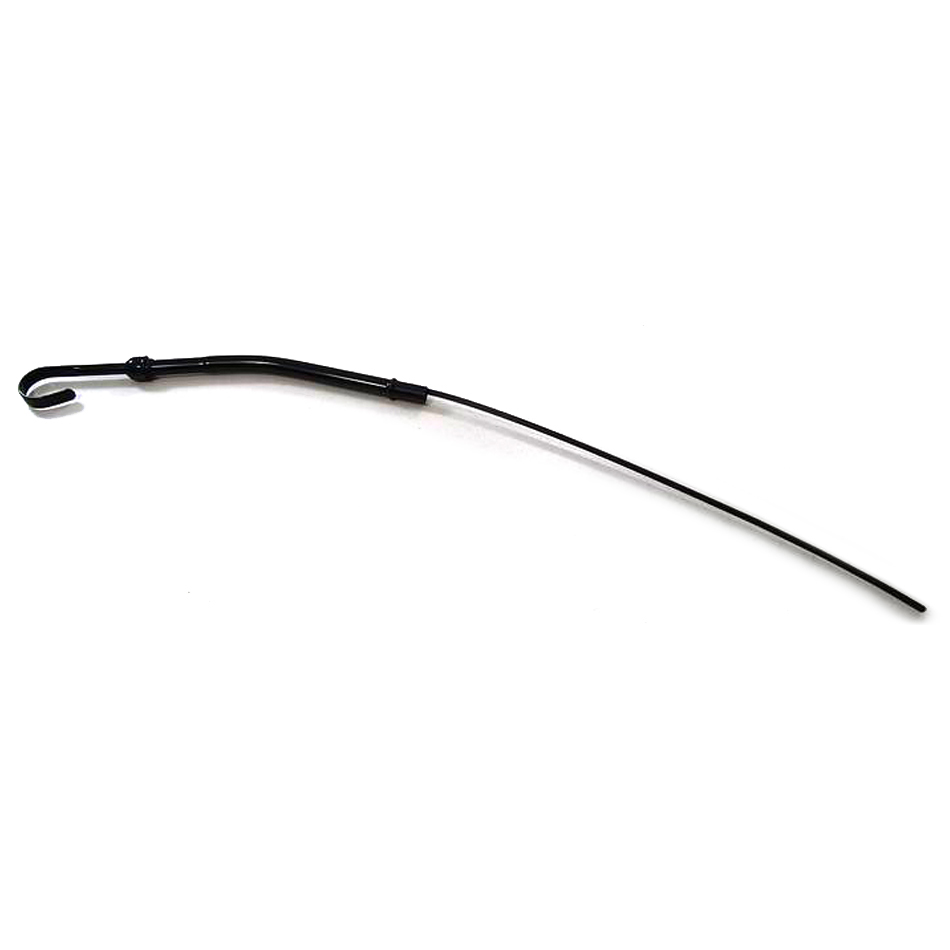 Engine Oil Dipstick Solid Tube Block Mount for 1979 Small Block Chevy Thru, Black