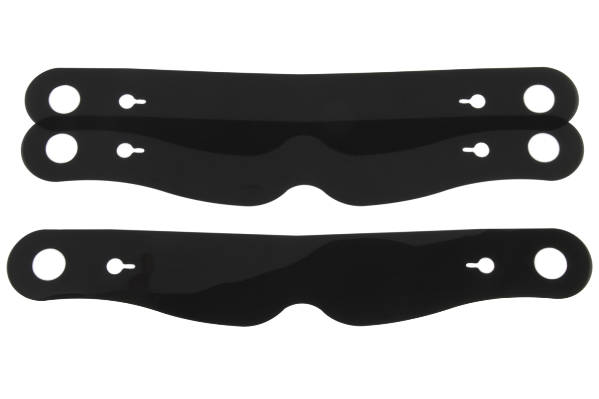 ROP10204S 4 mm Thick Xstack Tear Off Helmet Shield with Nose Notch Plastic Simpson, Smoke - Set of 3