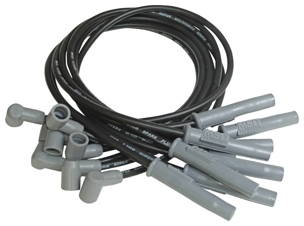 MSD Ignition MSD31373 8.5 mm Spark Plug Wire Set for Socket Style Big Block Chevy, Black
